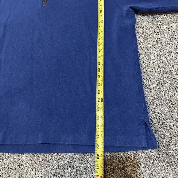 POLO RALPH LAUREN XXL Bright Cobalt Blue Mesh Knit 1/4 Quarter Zip R $138 - Picture 5 of 6